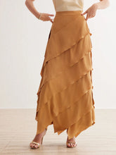 MOTF PREMIUM SOLID LAYERED HEM SKIRT